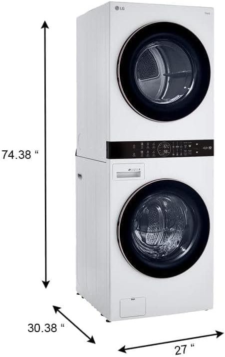 41-2wuC5OqL._AC_SL1000_-1 LG WashTower electric dryer and washer review featuring AI technology and ultra-large capacity