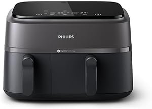 41c2w0vNlL._AC_SX300_SY300_ Philips Dual Basket Air Fryer Review 2024 Versatile 9L Rapid Air Technology