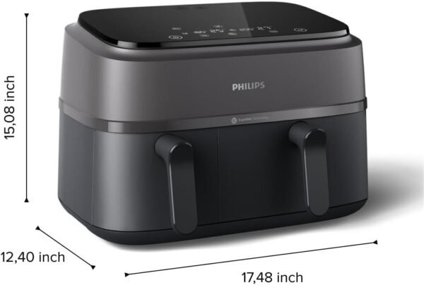 Philips Dual Basket Air Fryer Review 2024 Versatile 9L Rapid Air Technology
