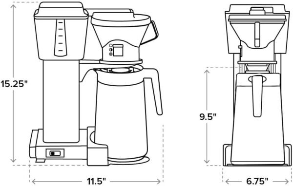 51x5Qo1TSrL._AC_SL1000_ Review of Technivorm Moccamaster KBT Coffee Maker Polished Silver for Perfect Brewing