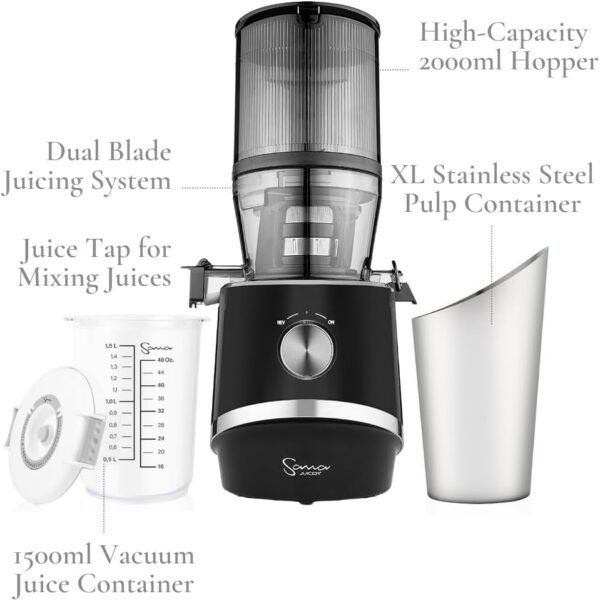 61U0nMEdYEL._AC_SL1080_ Sana 878 Self Feeding Juicer Review Best Masticating Juicer for Fruits and Vegetables