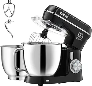 61W6neaVzvL.__AC_SX300_SY300_QL70_FMwebp_ VEVOR Stand Mixer review 5.3QT Black with Stainless Steel Bowls