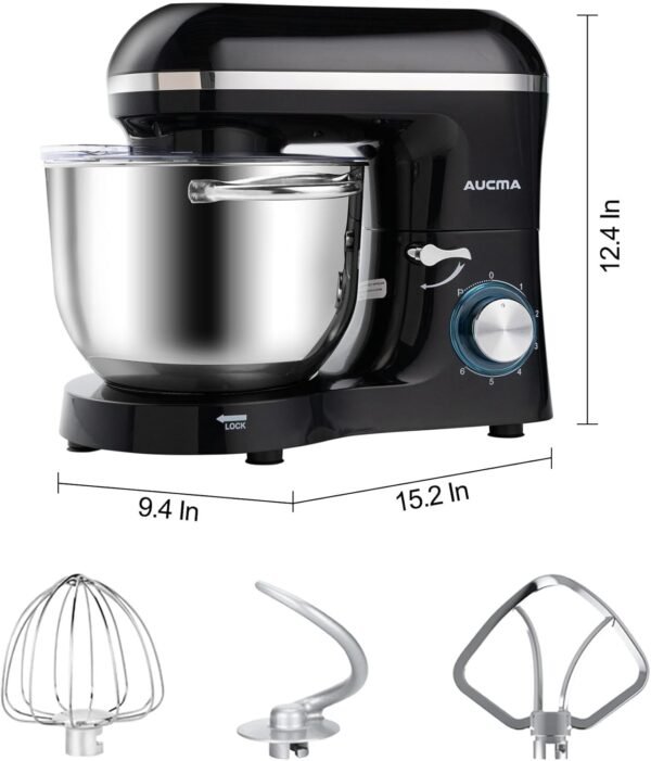 61WTgRbFK8L._AC_SL1500_ Aucma Stand Mixer 6.5QT Review Powerful Kitchen Tool for Baking Enthusiasts