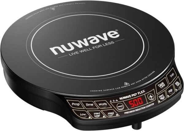 Nuwave Precision Induction Cooktop review featuring shatter-proof ceramic glass and 45 temperature settings