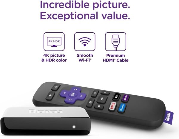 61jDNDCFB4L._AC_SL1500_ Roku Premiere review 4K HDR streaming media player with premium HDMI cable