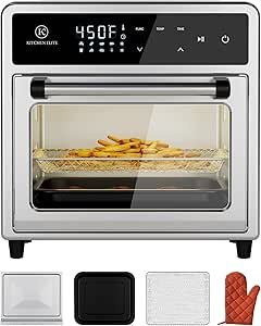 710dy9x0J4L.__AC_SX300_SY300_QL70_ML2_ Comprehensive review of Kitchen Elite air fryer toaster oven combo 12.6QT