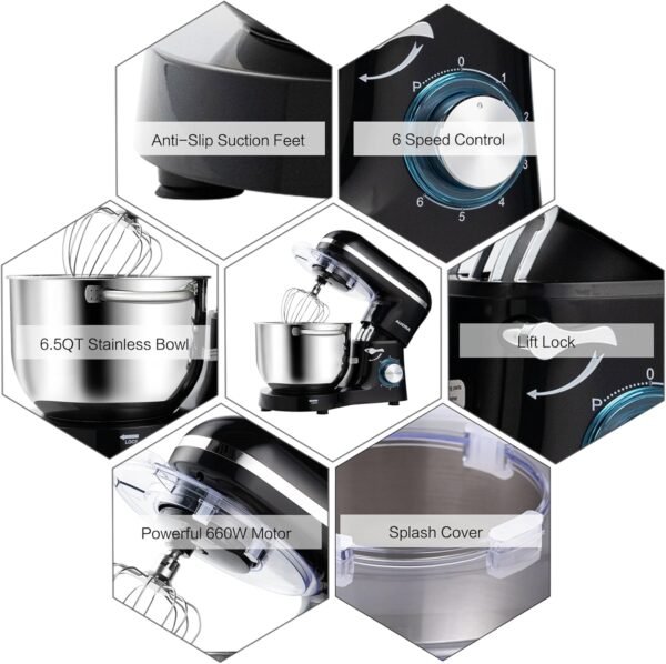 713J9gQTY6L._AC_SL1500_ Aucma Stand Mixer 6.5QT Review Powerful Kitchen Tool for Baking Enthusiasts