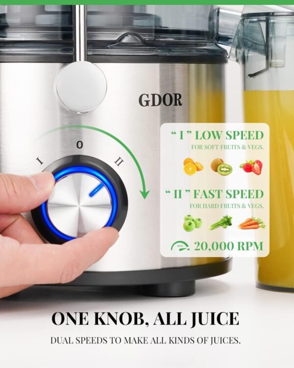 Comprehensive review of GDOR centrifugal juicer with titanium disc and 1200W motor