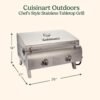 71BbcSKgNbL._AC_SL1500_ Portable Gas Grill Review Cuisinart CGG-306 Dual Burner for Tailgates and Camping
