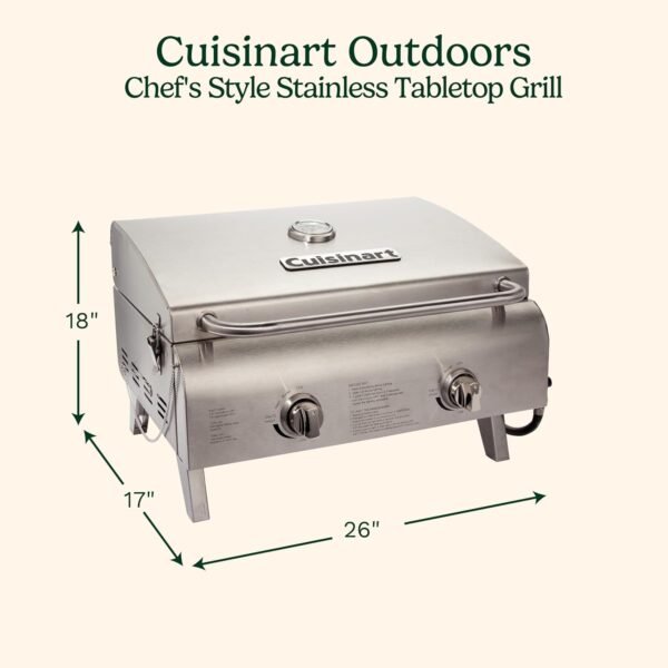 71BbcSKgNbL._AC_SL1500_ Portable Gas Grill Review Cuisinart CGG-306 Dual Burner for Tailgates and Camping