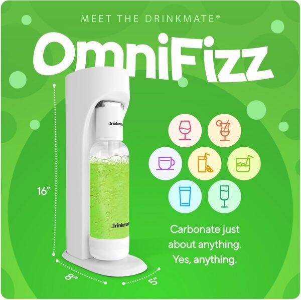 71bAO0yKaxL._AC_SL1500_ Comprehensive review of Drinkmate OmniFizz soda maker Party Pack features and performance
