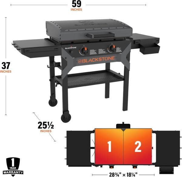 71wfrwfzAL._AC_SL1500_ Blackstone Iron Forged 28-inch Griddle review Durable Outdoor Cooking with Versatile Features