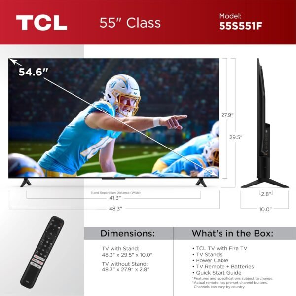 TCL 55-Inch S5 UHD 4K Smart TV review with Dolby Vision and Fire TV