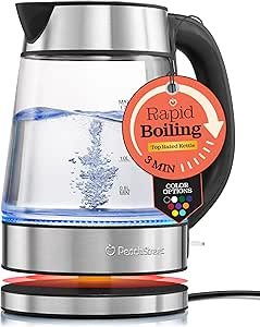 Peach Street Electric Kettle Review Fast-Boil Glass Design for Coffee and Tea
