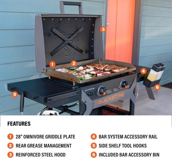 81A23BT4DzL._AC_SL1500_ Blackstone Iron Forged 28-inch Griddle review Durable Outdoor Cooking with Versatile Features