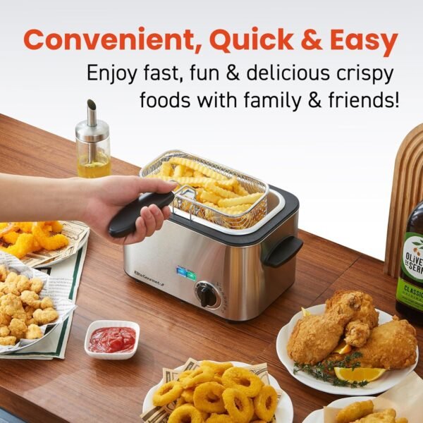 81Es8ozFSAL._AC_SL1500_ Elite Gourmet Deep Fryer EDF1116 Review Compact and Powerful Frying for Your Kitchen