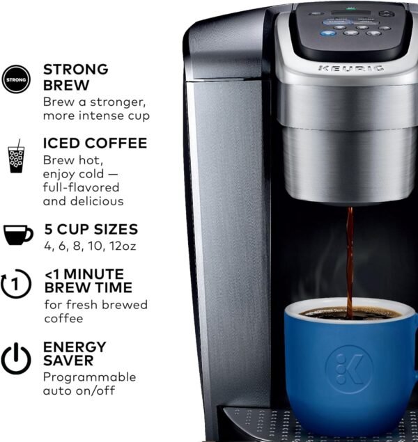 Keurig K-Elite Coffee Maker Review Modern Single Serve Brewer with Iced Coffee Feature