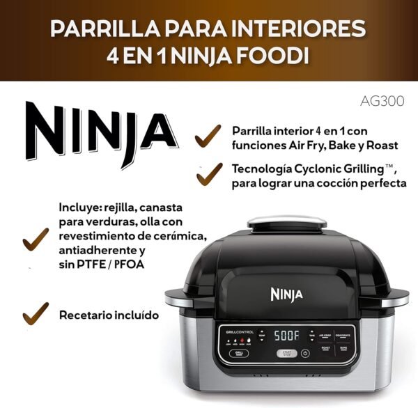 Comprehensive review of Ninja AG300 4-in-1 indoor grill and air fryer