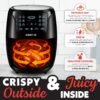 Gourmia Air Fryer 6QT Digital Review Best Healthy Cooking Appliance with Touchscreen