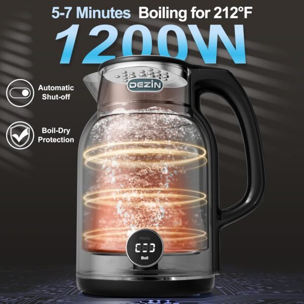 81TKxCoCuL._AC_SL1500_ Review of DEZIN Electric Kettle 1.7L Stainless Steel with Temperature Control