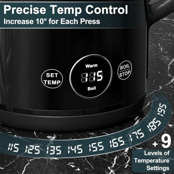 81f-s1EyuaL._AC_SL1500_ Review of DEZIN Electric Kettle 1.7L Stainless Steel with Temperature Control