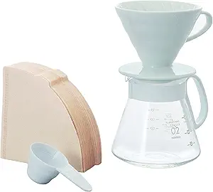 81t6Ae7XnRL.__AC_SY300_SX300_QL70_FMwebp_ Hario V60 Ceramic Pour Over Coffee Maker Set Review for Perfect Home Brewing