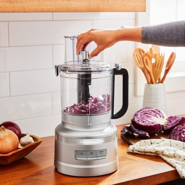 KitchenAid 13 Cup Food Processor review tackling slicing, shredding, and chopping efficiency