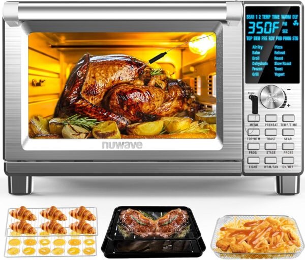 NuWave Bravo XL Air Fryer Toaster Oven review 12-in-1 smart convection cooking