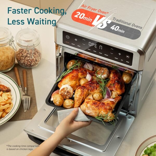 912ir5E644L._AC_SL1500_ COSORI 11-in-1 Air Fryer Oven Review Versatile Cooking Features and Compact Design
